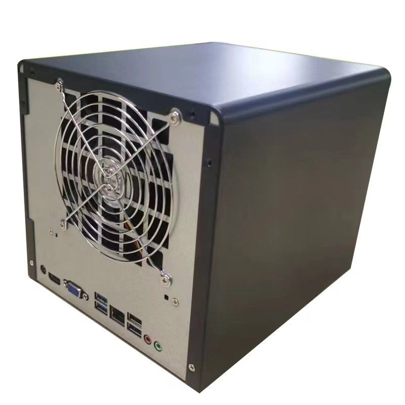 Inclosure Nas Storage Server Chassis Household 4 Bay Computer Case Pannello in lega di alluminio