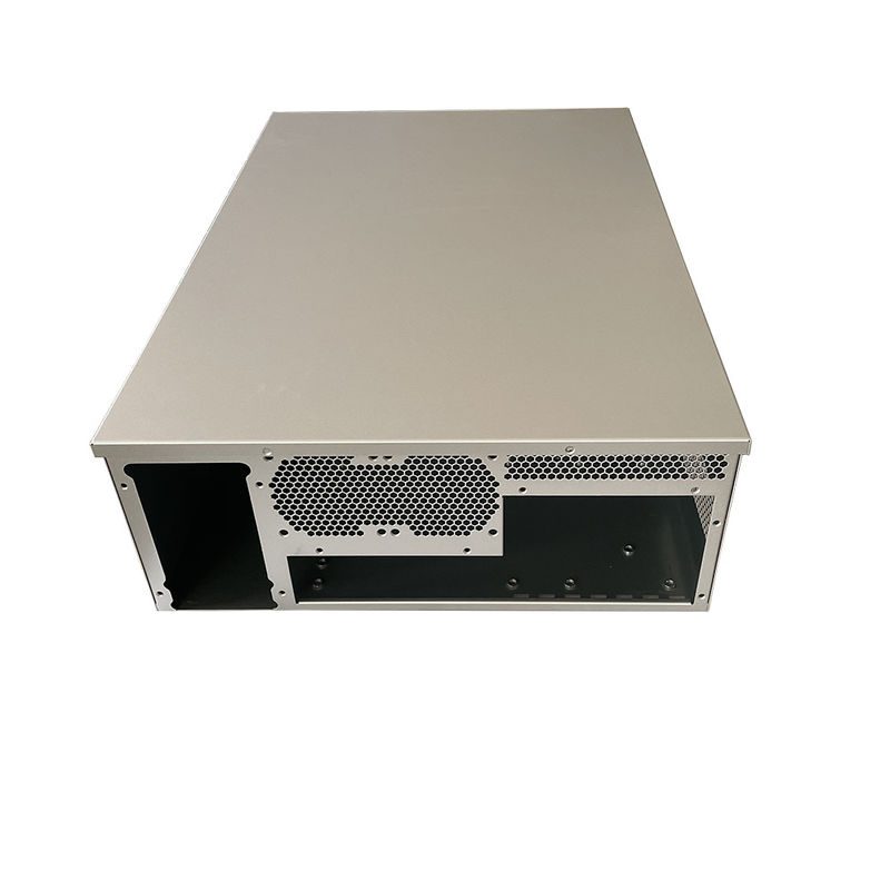 Disegno personalizzato amplificatore alluminio alloggiamento produttore sabbiato o spazzolato 19 pollici custodia server