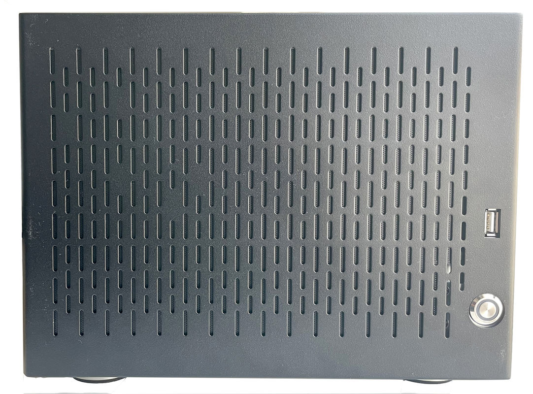 6 Chassis del server di archiviazione NAS per uso domestico con pannello in lega di alluminio nero