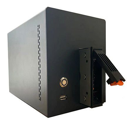 Inclosure Nas Storage Server Chassis Household 2 Bay Computer Case Pannello in lega di alluminio
